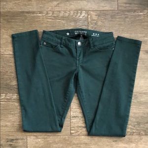 Celebrity Pink Green Jeans Low Rise Skinny